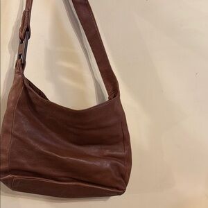 Tuscans Vintage made in Italy Elegant Brown Leather Shoulder Bag